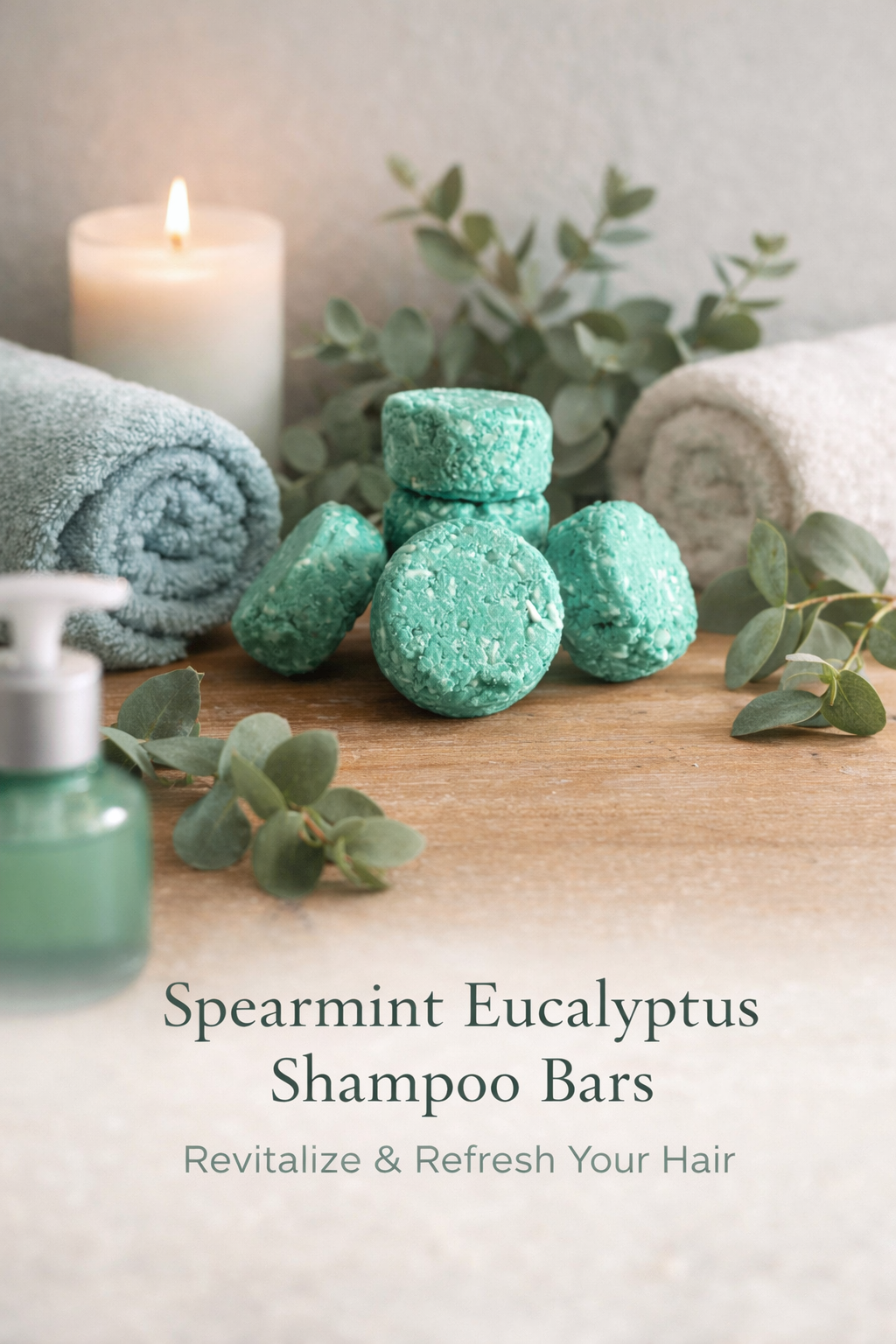 Spearmint Eucalyptus Beer Shampoo Bars